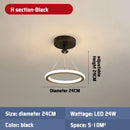 Axyaa Modern LED Balcony Ceiling Light for Home Corridor Porch Nordic Wind Style