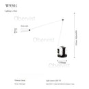 Axyaa Adjustable Swing Arm Floor Lamp Retro Modern Italian Design LED Home Decor