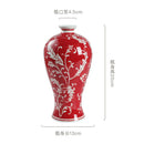 Axyaa Blue White Porcelain Ceramic Vase Chinese Retro Decor Flower Home Accessory