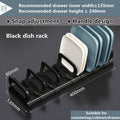 Axyaa Kitchen Dish Drying Rack: Adjustable Over-The-Sink Organizer Cabinet Holder