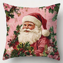 Axyaa Christmas Pillowcase: Festive Santa Claus Snowman Cover for Living Room and Sofa