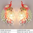 Axyaa Peacock Wall Lamp for Living Room Bedroom Sconce Light