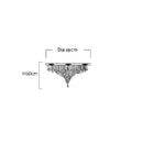 Axyaa Stone Crystal LED Chandelier Staircase Living Room Light