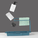 Axyaa Kitchen Sink Shelf: Telescopic, Plastic Drain Rack, Soap Sponge Holder, Tool Organizer