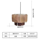 Axyaa Rattan Pendant Light: Japanese Wabi Sabi Bohemian Chandelier for Modern Home Decor