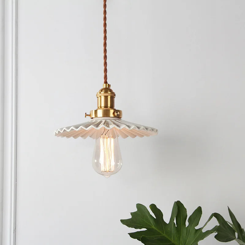 Axyaa Ceramic Brass Bedroom Chandelier: Elegant Lighting for Home, Restaurant, and Bar