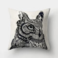 Axyaa Cute Owl Cushion Cover for Home Sofa Bedroom Decor
