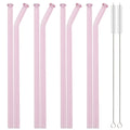 Axyaa Glass Straw Set with Brush - Bar Accessories & Reusable Straws