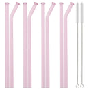 Axyaa Glass Straw Set with Brush - Bar Accessories & Reusable Straws