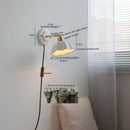 Axyaa Nordic Ceramic LED Wall Lights for Bedroom Living Room Decoration
