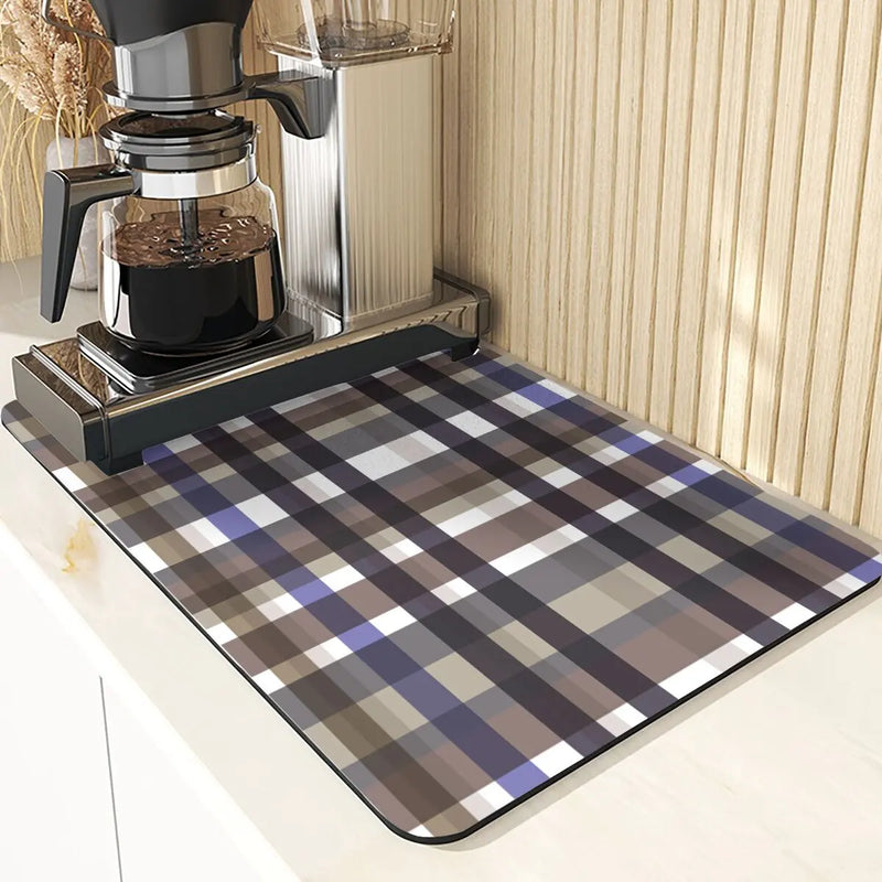 Axyaa Lattice Pattern Diatomaceous Earth Table Mat Set