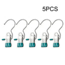 Axyaa Stainless Steel Clothespins Laundry Clothes Pegs Hanging Clips Organizer Hanger