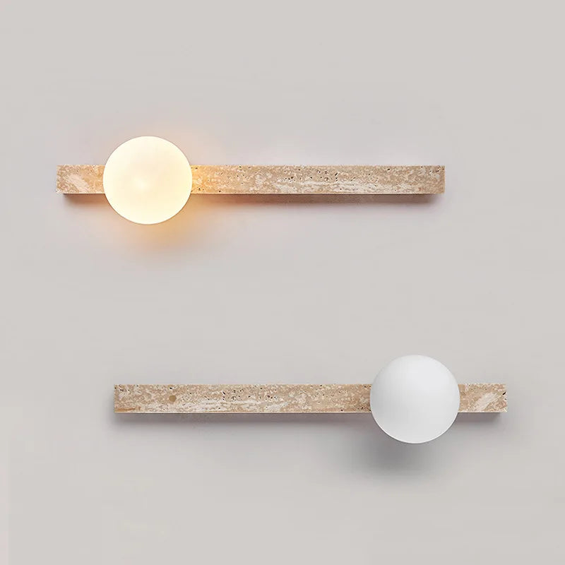 Axyaa Travertine Wall Sconce Light for Living Room Bedroom Atmosphere Lighting