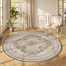 Axyaa French Round Carpet: Non-Slip, Waterproof, Anti-Fouling Rug for Living Room, Bedroom, and Sofa