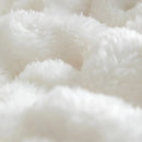 Axyaa Bubble White Plush Blanket: Textured Flannel Fleece Throw, Soft Cozy Couch Christmas Gift