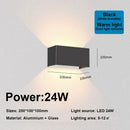 Axyaa Nordic 12W 24W IP65 Waterproof LED Wall Sconce for Indoor Outdoor Living Room