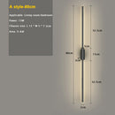 Axyaa LED Wall Lamp for Living Room Bedroom, Modern Indoor Long Strip Lighting