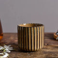 Axyaa Ceramic Tea Cup - Japanese Style Striped Coffee Mug 180ml Mug Drinkware