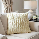 Axyaa Cream Foam Cushion Sofa with Backrest for Living Room and Office
