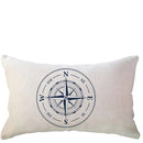 Blue Compass Pattern Decorative Pillowcase 40X60cm - Axyaa Brand