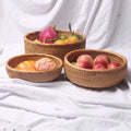 Axyaa Rattan Woven Basket, Wicker Fruit Bread Organizer - Kitchen Home Decor