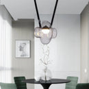 Axyaa Luxury Glass LED Pendant Chandelier for Home and Commercial Spaces.