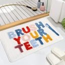 Microfiber Cute Kids Bathroom Rugs by Axyaa: Non-Slip Water Absorbent Funny Bath Mat