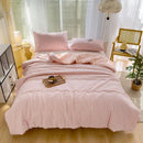 Axyaa Green Plaid Summer Quilt - High Quality Double-sided Queen Bed Comforter