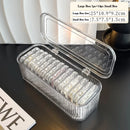 Axyaa Clear Bead Organizers & Press On Nails Storage Box with Lid