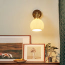 Axyaa Nordic Walnut LED Wall Sconce Bedroom Living Room Modern Wandlamp