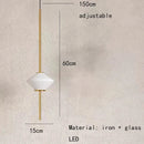 Axyaa White Glass LED Pendant Light with Adjustable Wire, Foyer Chandelier