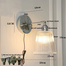 Axyaa Iron Ceramic LED Wall Lights Modern Living Room Bedroom Sconce Wandlamp