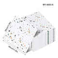 30x30cm Sxp Self-Adhesive Tile Stickers by Axyaa: Marble Pattern, Aluminum Foil, Easy Peel & Stick