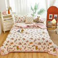 Axyaa Cotton Double Quilts: Cartoon Spring Summer Design, Soft & Comfortable, Adult Child Sizes