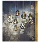 Axyaa Lavva Glass Island Pendant Light - Contemporary, Chic Design