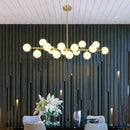 Axyaa Glass Bubble Ball Nordic Luxury Chandelier