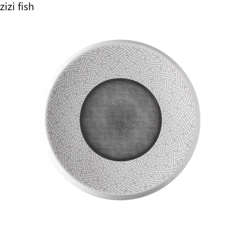 Axya Retro Ceramic Dinner Plate Set - Restaurant Quality Specialty Tableware