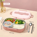 Axyaa Stainless Steel Bento Lunch Box Set with Large Capacity Compartments