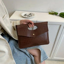 Axyaa Crocodile Pattern Clutch Bag - Versatile, Stylish, & Perfect for Every Occasion