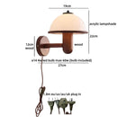 Axyaa Flower Cloth LED Wall Lamp Wood Modern Nordic Bathroom Stair Light