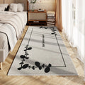 Axyaa Green Leaf Carpet: Soft, Non-Slip, High-End Bedroom Rug