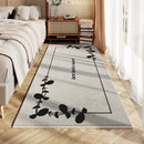 Axyaa Green Leaf Carpet: Soft, Non-Slip, High-End Bedroom Rug