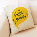 Axyaa Summer Linen Pillowcase for Home and Office Decoration
