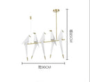 Axyaa Bird-themed LED Chandelier for Restaurant Living Room, Pendant Lamp, Floor & Desk Light