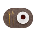 Axyaa Oval Placemats Set - Creative Nordic Kitchen Dining Decor, Christmas Gift Tableware Mats