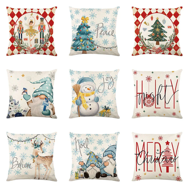 Axyaa Nutcracker Dwarf Print Pillowcase Set: Festive Christmas Room Decor & Gift