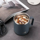 Axyaa Stainless Steel Coffee Mug with Visual Lid - Minimalist Design & Portable
