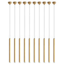 Axyaa Modern Duplex Villa LED Chandelier: Golden Tube Chandelier for Stylish Living Spaces