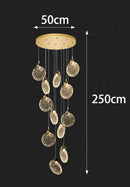 Axyaa Crystal Chandeliers: Modern LED Ceiling Hanging Lights for Living Room