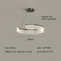 Axyaa Modern Circular Living Room Pendant Light